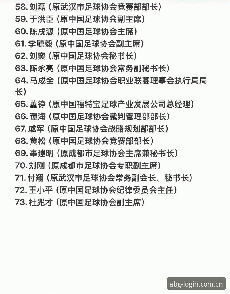 中国足协第三批禁足名单深度评测：17人终身禁赛背后的足球反腐风暴